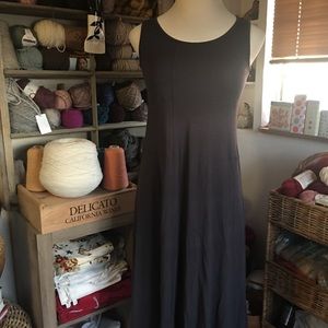 Eileen Fisher cotton stretch midi dress